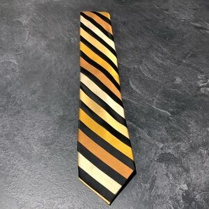 Paul Fredrick Silk Woven Striped Tie